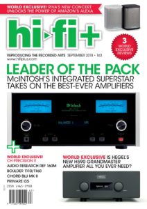 HI-FI+ ISSUE 163: SEPTEMBER 2018