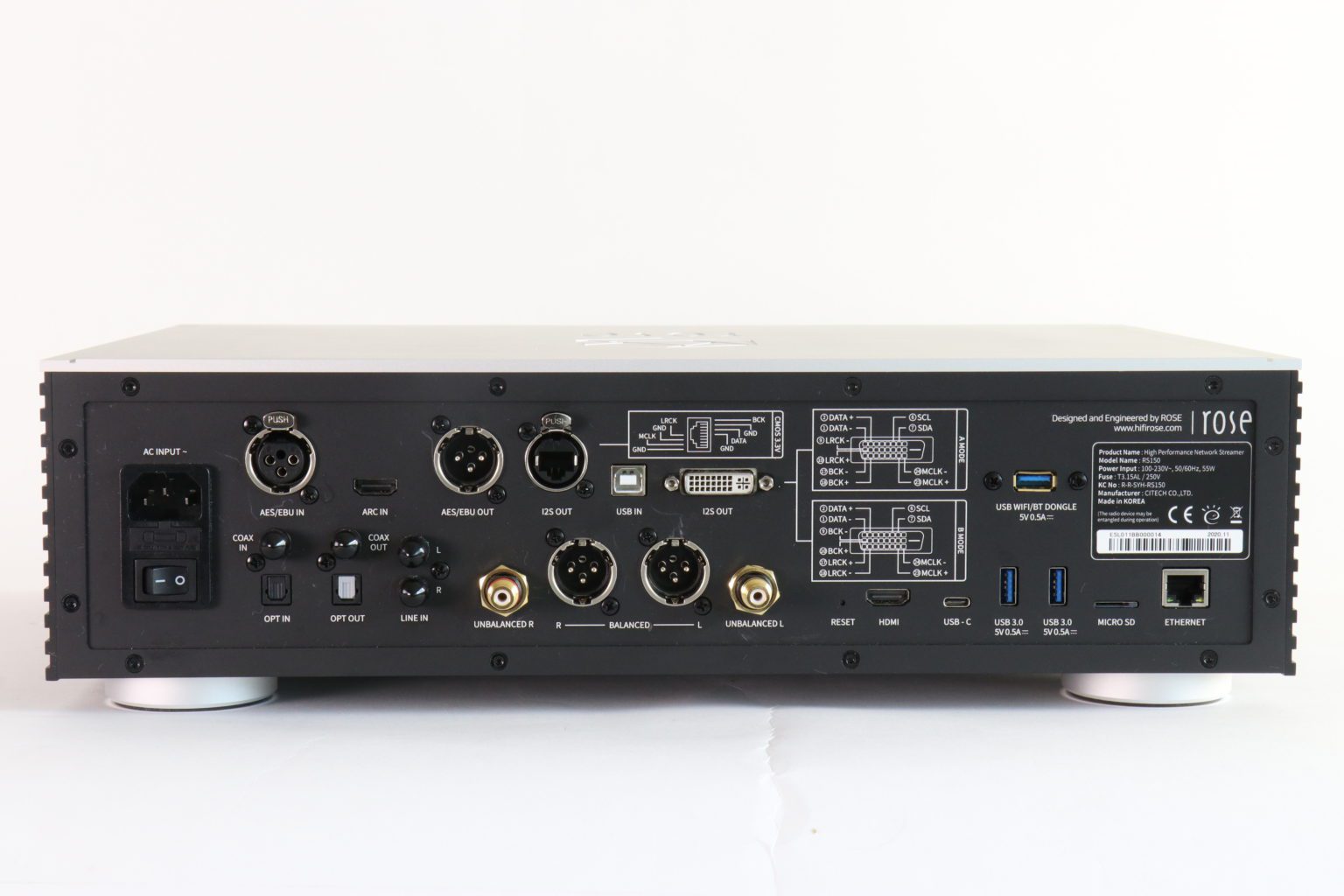HiFi Rose RS150B music server hifi+