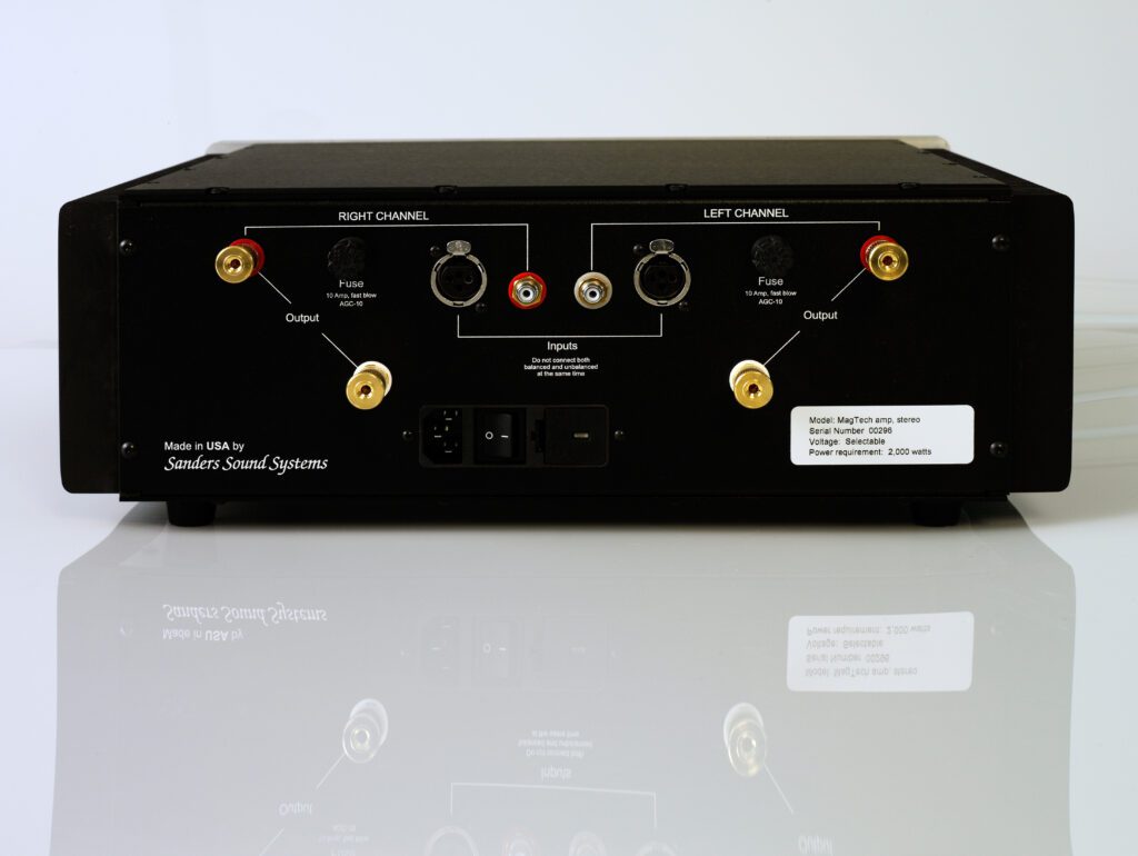 Sanders Sound Systems Magtech power amplifier back